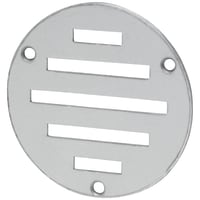 Touchpoint Circular Slotted Vent - 76mm - 900mm² Free Air Flow - Satin Aluminium