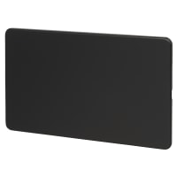 Knightsbridge 2 Gang Blank Plate - Matt Black