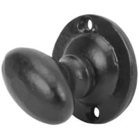 Olde Forge Oval Spline Thumbturn Only - Antique Black Iron