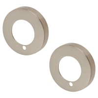 Jigtech Privacy Rose Cover - 52mm Diameter - Satin Nickel