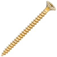 SiDAX General Purpose Pozi Countersunk Chipboard Wood Screws - 5.0 x 60mm - Yellow Zinc - Pk of 200
