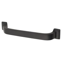 Crofts & Assinder Windsor 25mm D-Bar Cabinet Pull Handle - 128mm Centres - Matt Black