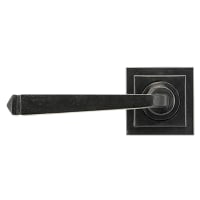 From The Anvil External Beeswax Door Handles on Square Screw On Rose - Avon Range