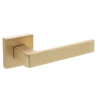 Atlantic Status Montana Door Handle on Square Rose - Satin Brass