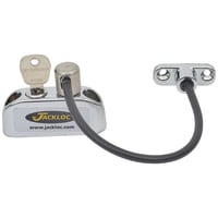 Jackloc Pro-5 Key-Locking Cable Window Restrictor - Chrome
