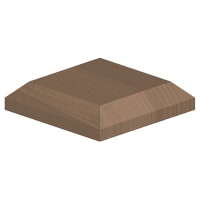 FenceMate Fence Post Caps for 3 Inch / 75mm Posts - Brown