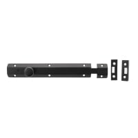 Atlantic French Door Bolt/Flat Section Bolt - 200 x 35mm - Matt Black