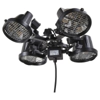 Forum Zink Ruby IPX3 4 x 450W Parasol Heater - 1800W