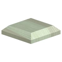 FenceMate Fence Post Caps for 3 Inch / 75mm Posts - Green