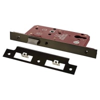 Atlantic DIN Latch - 88mm Case - 60mm Backset - Square - Urban Dark Bronze