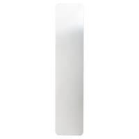 Altro Laminated Plastic Self-Adhesive Finger Plate - 350 x 75 x 1.5mm - Brushed Silver