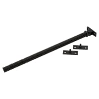 Hampstead Iris Reeded Casement Window Stay - 12 Inch/300mm Length - Matt Black