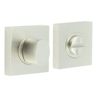 Burlington by Frelan Inner 3 Turn & Release with Square Plain Rose - 52 x 52mm - Satin Nickel