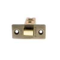 Atlantic Fire-Rated Tubular Latch - 63mm Case - 45mm Backset - Square - Antique Brass