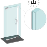 CCE Glass Lip Seal Pack - Suits 8-14mm Glass - 2500mm Length - Pack of 3