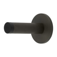 Burlington by Frelan Knurled Projection Door Stop on Knurled Rose - 76mm Projection - Dark Bronze