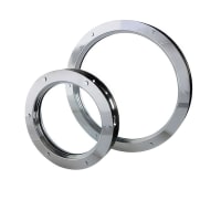 North 4 Designs Single Glazed Round Vision Panel - 428mm Diameter - Polished Stainless Steel