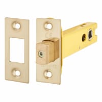 Altro 8mm Bolt Through Tubular Bathroom Deadbolt - 103mm Case - 82mm Backset - Square - PVD Brass