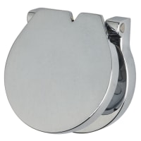 ERA Budget Lock Escutcheon and Sprung Cover - 27mm - Polished Chrome
