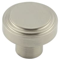 Hoxton by Frelan Cropley Stepped Round Cabinet Knob - 30mm Diameter - Satin Nickel
