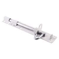 Gate Padlock Bolt - Straight - 223mm Length - White