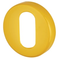 Hoppe AR600/28 Nylon Escutcheon - 52mm Diameter - Oval - Golden Yellow - Pair