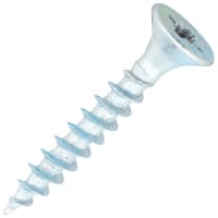 SiDAX General Purpose Pozi Countersunk Chipboard Wood Screws - 4.0 x 25mm - Zinc Plated - Pk of 200