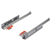Blum TANDEM Soft Close Drawer Runners - Single Extension - 450mm Length - 17-19mm Panels - 30kg