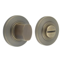 Burlington by Frelan Inner 3 Turn & Release with Chamfered Rose - 47mm Diameter - Antique Brass