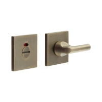 CRES by Frelan CRES804 Square Bathroom Turn & Release with Indicator - 54 x 54mm - Antique Brass