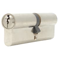 Yale 6 Pin 100mm Euro Double Cylinder - 50 + 50mm - Satin Nickel - Keyed to Differ