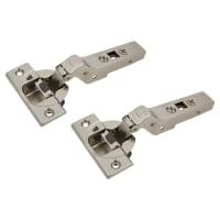 Blum CLIP Top Angled Soft Close Cabinet Hinge - 30° - Overlay - Zinc Plated - Pair