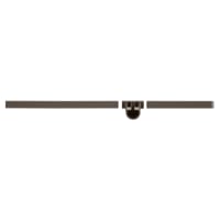 elfa Top Track System - Click In Bracket Trim Cover & Rail Holder - 320mm Length - Left - Graphite