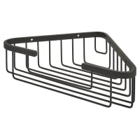 Altro Small Corner Shower Soap Dish Basket - 63 x 255 x 195mm - Matt Black