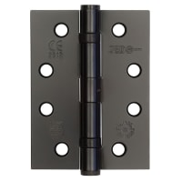 Jedo Ball Bearing Grade 11 Butt Fire Door Hinge - 102 x 76 x 2.7mm - Matt Black - Pair