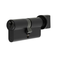 Eurospec 5 Pin 70mm Euro Thumbturn Cylinder - 35 Turn + 35mm - Matt Black - Keyed to Differ