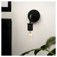 Altro Casa Knurled Indoor Wall Light - Matt Black Fittings