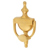 Heritage Brass by M Marcus Reeded Urn Door Knocker - Unlacquered Brass - 195 x 100mm