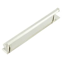 Hoxton by Frelan Nile 15mm Hex T-Bar Cabinet Pull Handle on Stepped Backplate - 224mm c/c - Polished Nickel