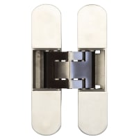 Ghost 3D Fire Rated Concealed FD30 Door Hinge - 140 x 30mm - Silver