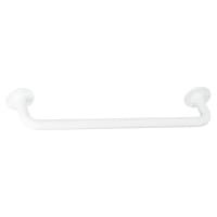 Rothley 25mm Steel Grab Rail - 457mm Length - Matt White