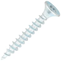 SiDAX General Purpose Pozi Countersunk Chipboard Wood Screws - 4.0 x 30mm - Zinc Plated - Pk of 200