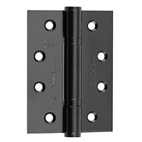 Jedo Polymer Bearing Grade 13 Butt Fire Door Hinge - 102 x 76 x 3mm - Black - Pair