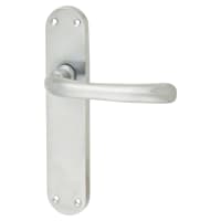 Touchpoint Satin Chrome Latch Door Handles Pack - Sassari Range