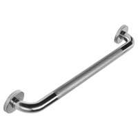 Croydex 32mm Stainless Steel Grab Rail with Anti-Slip Grip - 600mm Length - Polished Chrome