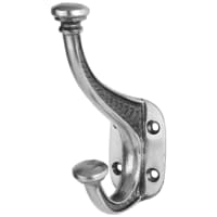 Olde Forge Single Hat & Coat Hook - 150 x 95mm - Polished Iron