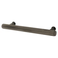 Alexander & Wilks Crispin 15mm Reeded T-Bar Cabinet Pull Handle - 128mm Centres - PVD Dark Bronze