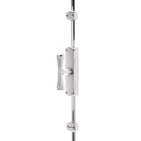 Hampstead Fluted Knob Locking Espagnolette Bolt - 2400 x 38mm - Polished Chrome