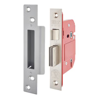 ERA Fortress BS3621:2007 Bolt Through 5 Lever Sashlock - 79mm Case - 56mm Backset - Satin Chrome