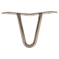Rothley Hairpin Leg - 2 Pin - 100mm Height - Gun Metal